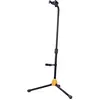 Image de Hercules Stands Stand de guitare avec support (Contrebasse, Guitare, Guitare électrique), Pied + support pour instrument, Noir