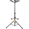 Image de Hercules Stands Stand de guitare triple (Contrebasse, Guitare, Guitare électrique), Pied + support pour instrument, Noir