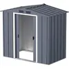 Image de Tepro, Abri de jardin + armoire de jardin, Abri de jardin Eco 6x4, anthracite/blanc