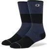 Image de Crankbrothers, Chaussettes de sport, Chaussettes Icon Casual Cotton, navy/black/silver, L/XL 43-50 (UE) 9.5-15.5 (US) (L/XL), Noir, Argent, Bleu