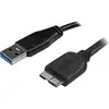 Image de StarTech CABLE MICRO USB 3.0 SLIM 3M - (3 m, USB 3.0), Câble USB