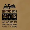 Image de La Bella Basse RX-S4D St. Steel 045/105 (Contrebasse), Corde de guitare