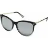 Image de Guess, Lunettes de soleil, GF0302 Shiny Black to Crystal Grey/Smoke Mirror Lens pour femmes