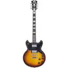 Image de D'angelico Guitars D'angelico Deluxe Brighton, Vintage Sunburst (Guitare électrique, Acajou (corps), Érable (manche), Érable (Table d'harmonie)), Guitare, Rouge