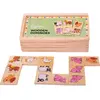 Image de Bigjigs Ferme de dominos Toys en bois / 1 an et plus
