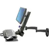 Image de Ergotron Bras de fixation pour écran de la série 200 (Mur, 24", 8.20 kg), Support de moniteur, Noir