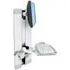 Image de Ergotron Styleview Vertical Lift Blanc (Mur, 24", 15 kg), Support de moniteur, Blanc