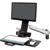 Image de Ergotron Sv Sit Stand Combo Arm (Mur, 24", 13.20 kg), Support de moniteur, Blanc
