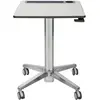 Image de Ergotron Table mobile LearnFit avec réglage en hauteur de 40,6 cm (7 kg), Support de moniteur, Argent