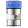 Image de Bodum Salz- und Pfeffermühle, Moulin à poivre + moulin à sel, Transparent, Argent, Bleu