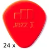 Image de Dunlop Plectren Jazz 1 rouge, Bag/24 (24 x), Médiator, Rouge