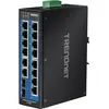 Image de Trendnet Commutateur industriel 16Port Gbit DIN-Rail (16 ports), Switch réseau, Noir