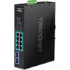 Image de Trendnet TI-PGM102 Commutateur rack 10 ports Gigabit PoE+ industriel (10 ports), Switch réseau, Noir