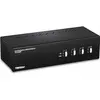 Image de Trendnet TK 440DP Commutateur KVM/audio/USB, Commutateur KVM, Noir, Argent