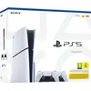 Image de Sony PlayStation 5 Slim Disc Edition Bundle, Console de jeu, Noir, Blanc