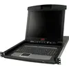 Image de APC 43.18 cm - 17 Z Rack LCD Console - clavier américain - avec commutateur KVM analogique 8 ports, Commutateur KVM, Noir