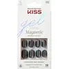 Image de KISS, Nail art + faux ongles, Gel Fantasy Magnetic Gel Nails - 28 Pieces (Ongles artificiels, Gris)