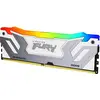 Image de Kingston Technology FURY Renegade RGB, 24 Go, 1 x 24 Go, DDR5, 288-pin DIMM (1 x 24 Go, 8400 MHz, RAM DDR5, DIMM), Mémoire vive, Argent, Blanc