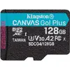 Image de Kingston Canvas Go! Plus (128 Go, microSD, microSDXC, U3, UHS-I), Carte mémoire, Bleu, Noir