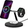Image de Belkin BoostCharge Pro 3-in-1 Ladegerät mit MagSafe (15 W), Chargeur sans fil, Noir