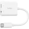 Image de Belkin RockStar Adapter (Prise de 3,5 mm, USB-C), Adaptateur pour appareils mobiles, Blanc