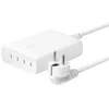 Image de Chargeur secteur GaN 4 ports USB-C® Belkin BoostCharge Pro 200 W Blanc avec cordon d'alimentation 1,5 m