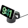 Image de Belkin BoostCharge Pro 2-in-1 Qi2 Ladestation (15 W), Chargeur sans fil, Gris