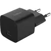 Image de Belkin BoostCharge 25 W USB-C avec PD, câble USB-C inclus (25 W), Chargeur USB, Noir