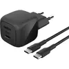 Image de Belkin BoostCharge 45 W USB-C avec PD, câble USB-C inclus (45 W), Chargeur USB, Noir
