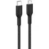 Image de Belkin USB-C TO M-USB 2.0 BRAIDED PCR 1M BLACK (1 m, USB 2.0, 15 W), Câble USB