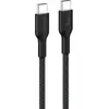 Image de Belkin USB-C TO USB-C 240W 2.0 BRAIDED PCR 3M BLACK (3 m, USB 2.0, 240 W), Câble USB