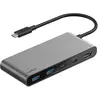 Image de Belkin Connect 7-In-1 USB-C Hub Mit Dual USB-C Ports Silber (USB-C, 7 ports), Station d’accueil + hub USB, Argent, Gris, Noir