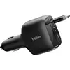 Image de Belkin Boostcharge Kfz-Ladegerät 75W ausz. USB-C Kabel CCC001hqBK, Adaptateur pour véhicule, Noir