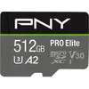 Image de PNY Pro Elite (512 Go, microSDXC, U3, UHS-I), Carte mémoire, Gris