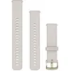 Image de Garmin Watch Strap Venu 3S (18 mm, Silicone, Silicone), Sangles de montre, Or, Blanc