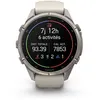 Image de Montre connectée Garmin Fenix 9 Pro 43 mm Titanium avec bracelet en silicone Fog Gray & Dark Sandstone