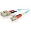 Image de C2G Câble fibre optique LC-SC 10Gb 50/125 OM3 Duplex Multimode PVC (LSZH) (2 m), Câble réseau
