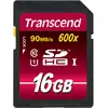 Image de Transcend Carte SDHC Ultimate (16 Go, SDHC, U1, UHS-I), Carte mémoire, Bleu