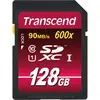 Image de Transcend SDXC Ultimate 600x (128 Go, SDXC, U1, UHS-I), Carte mémoire, Bleu