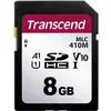 Image de Transcend Carte mémoire flash 410M (8 Go, microSDHC, SDHC, U1, UHS-I), Carte mémoire