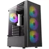 Image de Antec Boitier Moyen Tour Atx Ax27 Elite RGB Avec Panneau Vitré (Noir) (ATX, ITX, mATX), Boîtier PC, Noir