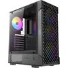 Image de Antec Boitier Moyen Tour ATX VX310 RGB avec panneau vitré (Noir) (ATX, ITX, mATX), Boîtier PC, Noir