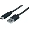Image de Manhattan Câble de connexion USB C Hi-Speed (1 m, USB 2.0, 18 W), Câble USB