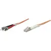 Image de Intellinet Câble de connexion à fibre optique LC/ST Multimode OM1 (2 m), Câble réseau