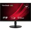Image de Viewsonic Moniteur LED - Full HD - 24 inch - 250 nits - 100Hz - anti-glare- IPS panel (1920 x 1080 pixels, 24"), Moniteur, Noir