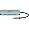 Image de D-Link DUB-M610 (USB-C, 6 ports), Station d’accueil + hub USB, Argent, Noir