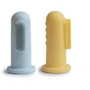 Image de Mushie Brosses à dents pour les doigts - Bleu Poudré / Jonquille Pâle