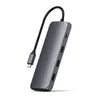 Image de Hub USB Type-C multiport Satechi ST-UCHSEM avec emplacement pour SSD Gris