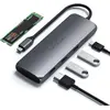 Image de Satechi Hybrid Multiport (USB-C, 7 ports), Station d’accueil + hub USB, Gris