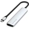 Image de Satechi ST-P6SM (USB-C, 6 ports), Station d’accueil + hub USB, Noir, Gris